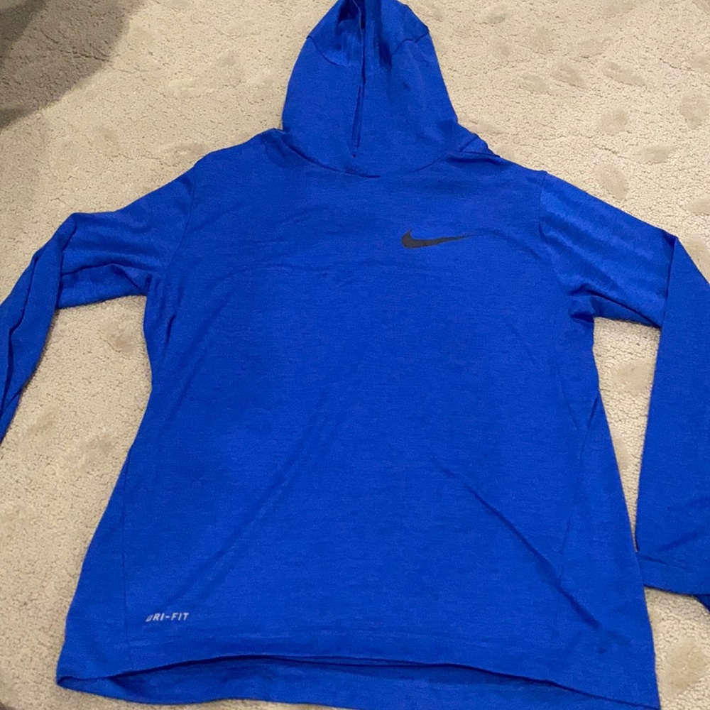 Blue Nike Dri-Fit Long Sleeve